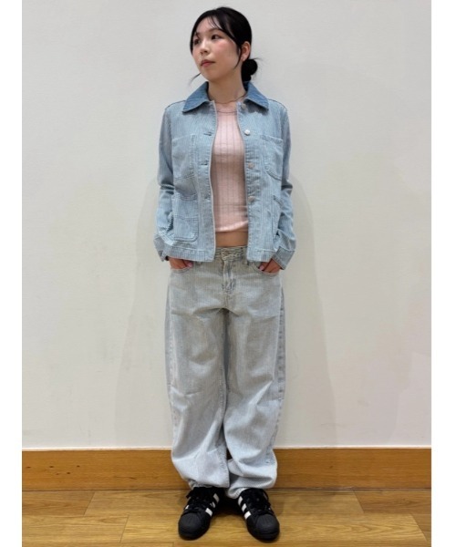 GAP（ギャップ） デニムジャケット gジャン デニム ストライプ チョア