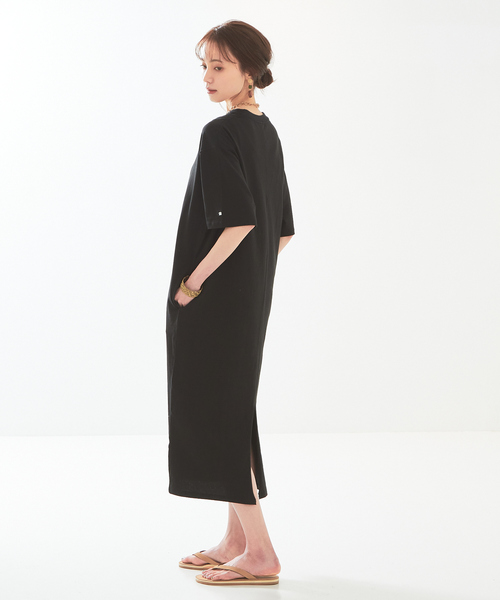「abahouse mavie」 「russell athletic」半袖ワンピース フリー ライラック レディース_画像8