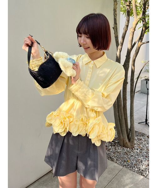 LILY BROWN（リリーブラウン） ブラウス シャツ ホイップフリルヘム