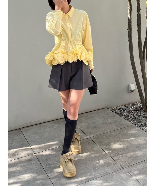 LILY BROWN（リリー ブラウン）ホイップフリルヘムブラウス LILY BROWN（リリーブラウン） ブラウス シャツ ホイップフリルヘム