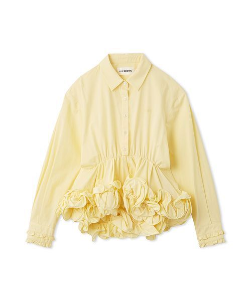 LILY BROWN（リリーブラウン） ブラウス シャツ ホイップフリルヘム