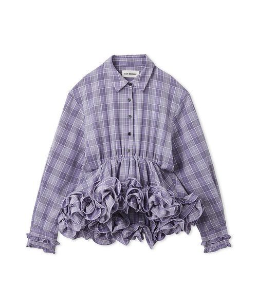 LILY BROWN（リリーブラウン） ブラウス シャツ ホイップフリルヘム