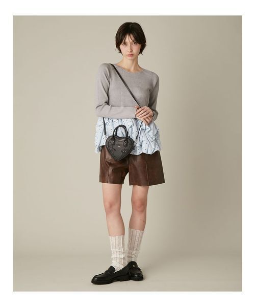 FURFUR ハート型ハンドバック ショルダーバッグ FURFUR（ファーファー） ショルダーバッグ バッグ ハートショルダー