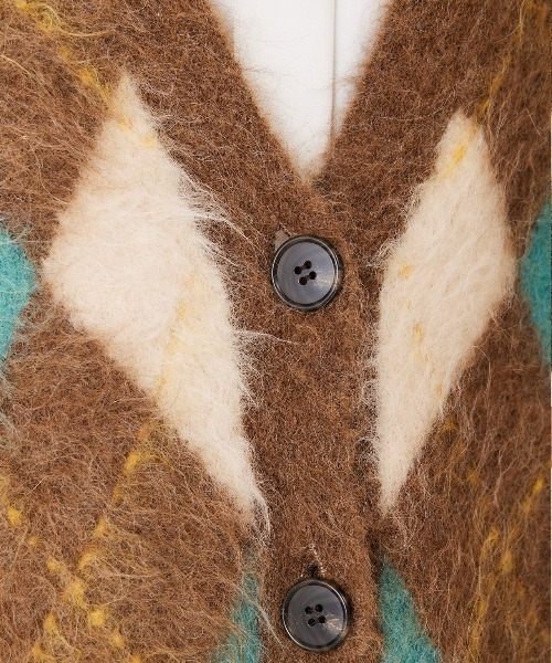 「THE SHINZONE」 ニットカーディガン FREE ブラウン レディースの画像3