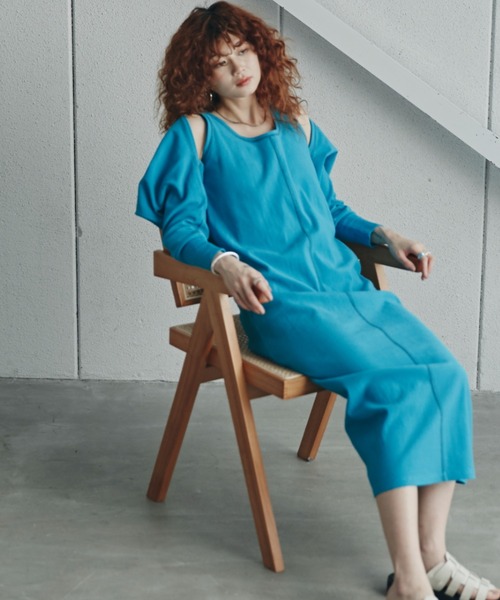 「ROSE BUD」 コンビワンピース FREE ブラック レディース_画像2