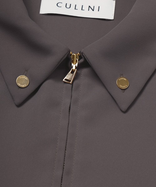 CULLNI（クルニ） シャツ Dry Double Cloth Zip Up Short Sleeve