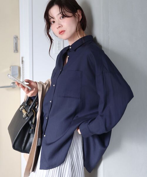 le.coeur blanc（ルクールブラン） ブラウス シャツ シアー2WAY