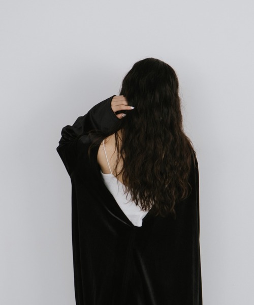 「duei」 長袖ワンピース FREE ブルー レディース_画像8