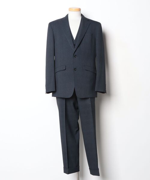 SUIT SELECT 3ピーススーツ AB7 ブルー メンズ : ZOZOTOWN Yahoo!店