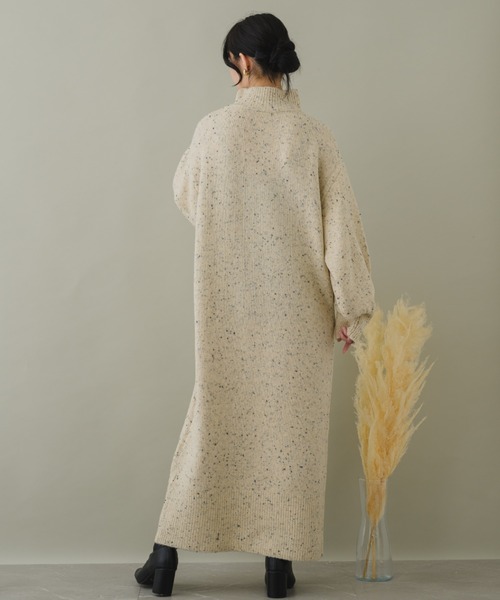 「KATHARINE ROSS」 ニットワンピース MEDIUM ベージュ レディース_画像6