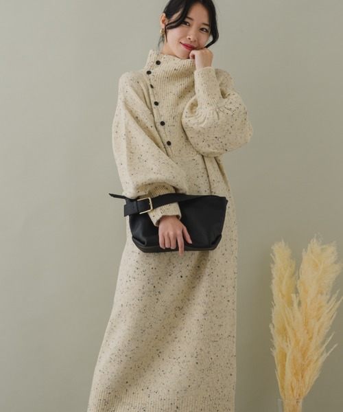 「KATHARINE ROSS」 ニットワンピース MEDIUM ベージュ レディース_画像7