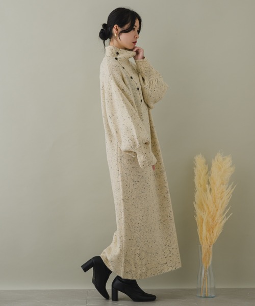 「KATHARINE ROSS」 ニットワンピース MEDIUM ベージュ レディース_画像9