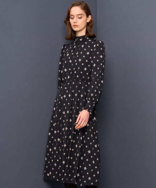 m*i様 ⭐️極美品⭐️ANAYI アナイ　36 レディース　ロングワンピース ANAYI（アナイ） 長袖ワンピース 36 ブルー レディース : ZOZOTOWN