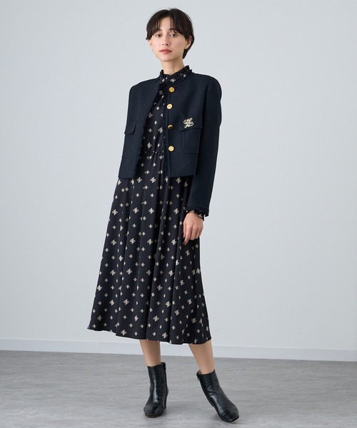 ANAYI（アナイ） 長袖ワンピース 36 ブルー レディース : ZOZOTOWN