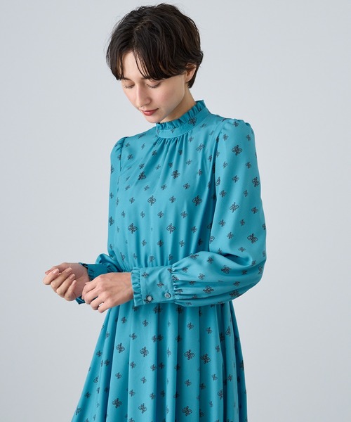 ANAYI（アナイ） 長袖ワンピース 36 ブルー レディース : ZOZOTOWN