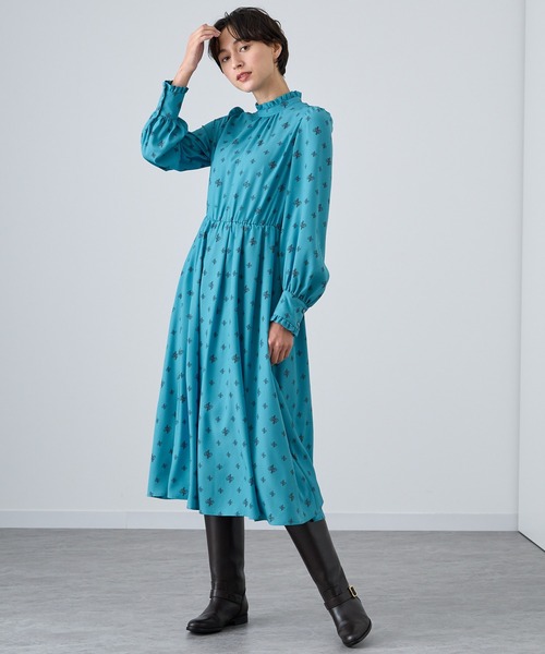 ANAYI（アナイ） 長袖ワンピース 36 ブルー レディース : ZOZOTOWN