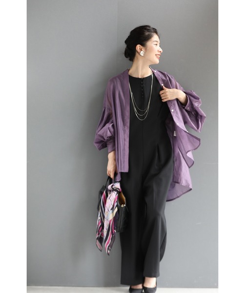 「CAWAII」 長袖ブラウス FREE パープル レディース_画像3