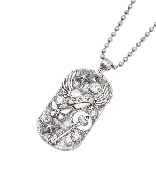 X-girl（エックスガール） ネックレス DECORATIVE DOG TAG NECKLACE