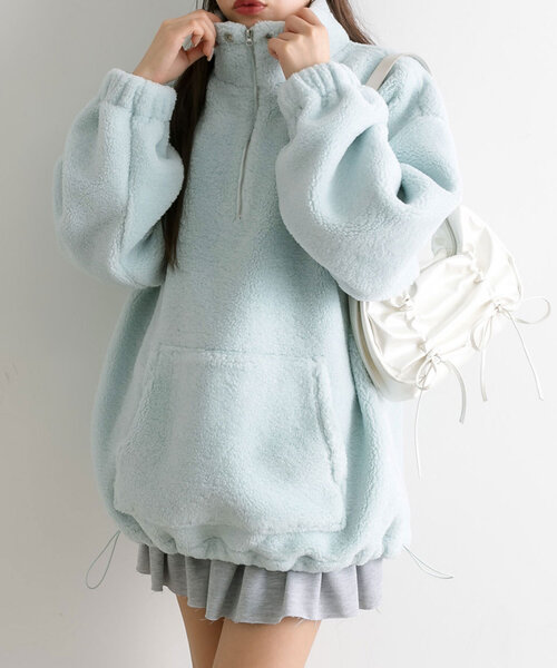 「OLIVE des OLIVE」 長袖シャツ FREE ブルー レディース_画像9