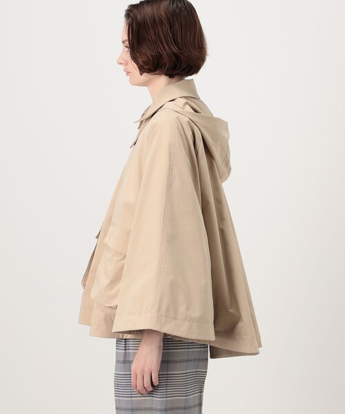 MACPHEE（マカフィー） ポンチョ ポリエステル フーデッドポンチョ 