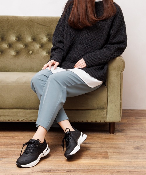「HIMIKO」 ローカットスニーカー 23.5cm ブラック レディース_画像2