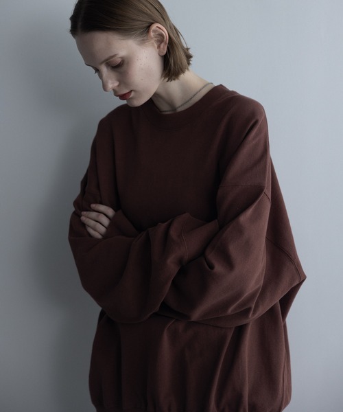 「remer」 スウェットカットソー SMALL テラコッタ メンズ_画像5
