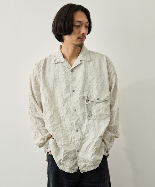 and wander（アンドワンダー） シャツ 「and wander/アンドワンダー