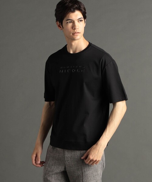 MONSIEUR NICOLE（ムッシュニコル） tシャツ ロゴプリントTシャツ