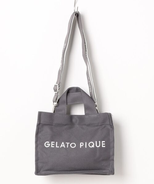 ジェラートピケ 2way マザーズバッグ グレー 新品 gelato pique gelato pique（ジェラートピケ） 2WAYバッグ FREE ダークグレー