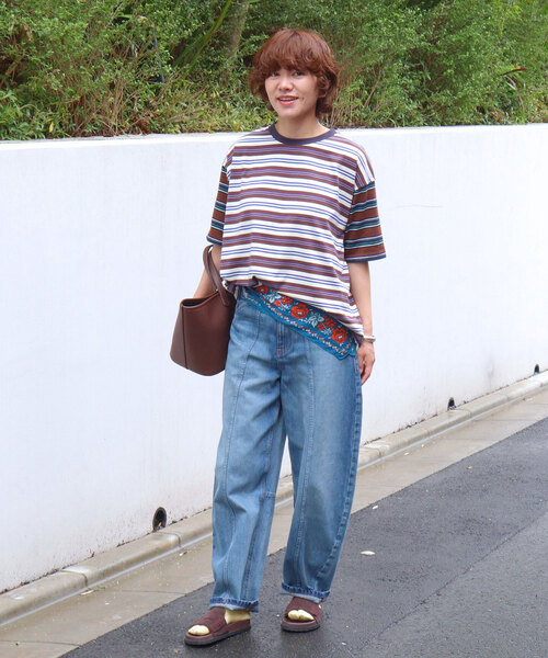 JOURNAL STANDARD クレイジーボーダーTEE JOURNAL STANDARD（ジャーナルスタンダード） tシャツ クレイジー