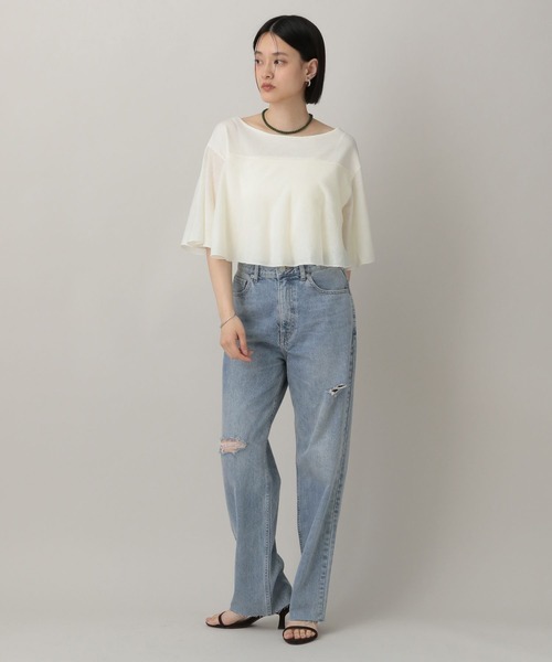 「A part by」 デニムパンツ MEDIUM ネイビー レディース_画像2