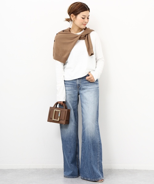 「Deuxieme Classe」 長袖カットソー FREE 白いこと レディース
