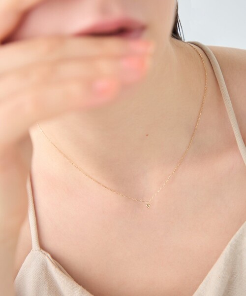 ネックレス 「レイヤード」 K10YG ダイヤモンド ネックレス レディースの画像