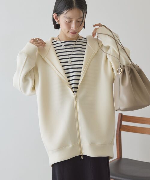 「AMERICAN HOLIC」 ジップアップパーカー M ダークネイビー レディース_画像7