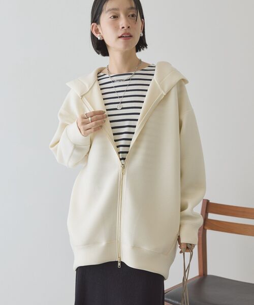 「AMERICAN HOLIC」 ジップアップパーカー M ダークネイビー レディース_画像8