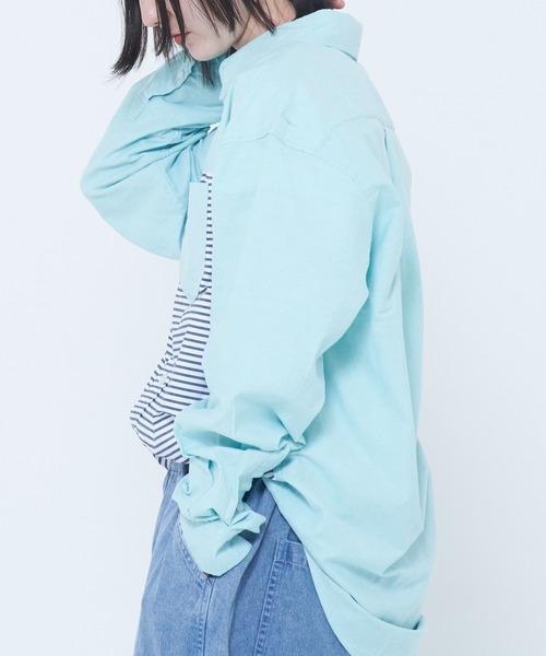 「CORISCO」 長袖シャツ MEDIUM ブルー メンズ_画像4