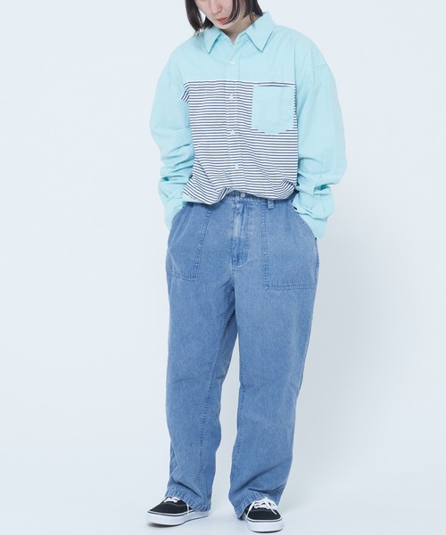 「CORISCO」 長袖シャツ MEDIUM ブルー メンズ_画像8