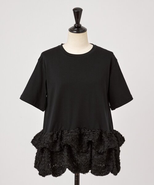 BEARDSLEY（ビアズリー） tシャツ 半袖 裾フリルTee レディース
