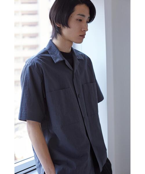 YLEVE（イレーヴ） シャツ 半袖 YLEVE / COTTON NYLON WASHER SHIRT