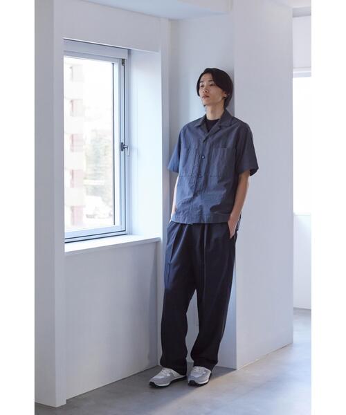 YLEVE（イレーヴ） シャツ 半袖 YLEVE / COTTON NYLON WASHER SHIRT