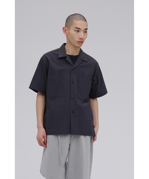 YLEVE（イレーヴ） シャツ 半袖 YLEVE / COTTON NYLON WASHER SHIRT