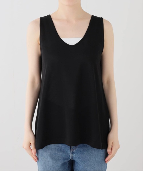 Deuxieme Classe *shake code タンクトップ ブラック Deuxieme Classe（ドゥーズィエムクラス） タンクトップ ノースリーブ