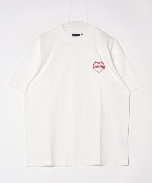 「THRASHER」 半袖Tシャツ L ブラック×ブルー メンズ_画像2