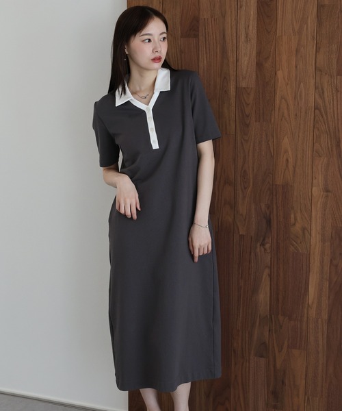 「J by blue」 半袖ワンピース MEDIUM ブラック レディース_画像7