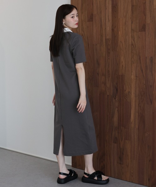 「J by blue」 半袖ワンピース MEDIUM ブラック レディース_画像8