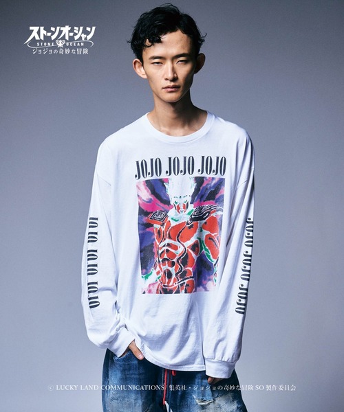 「glamb」 長袖Tシャツ「ジョジョの奇妙な冒険コラボ」 X-LARGE ブラック メンズ_画像2