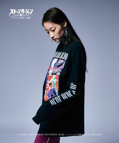 「glamb」 長袖Tシャツ「ジョジョの奇妙な冒険コラボ」 X-LARGE ブラック メンズ_画像5