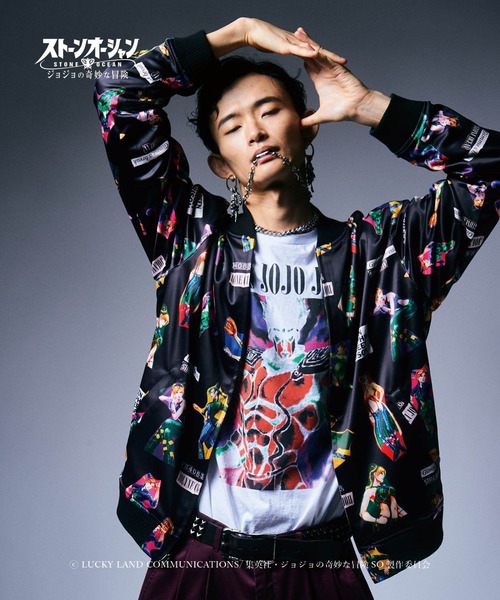 「glamb」 長袖Tシャツ「ジョジョの奇妙な冒険コラボ」 X-LARGE ブラック メンズ_画像7