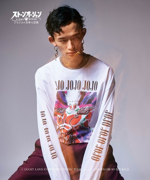 「glamb」 長袖Tシャツ「ジョジョの奇妙な冒険コラボ」 X-LARGE ブラック メンズ_画像8