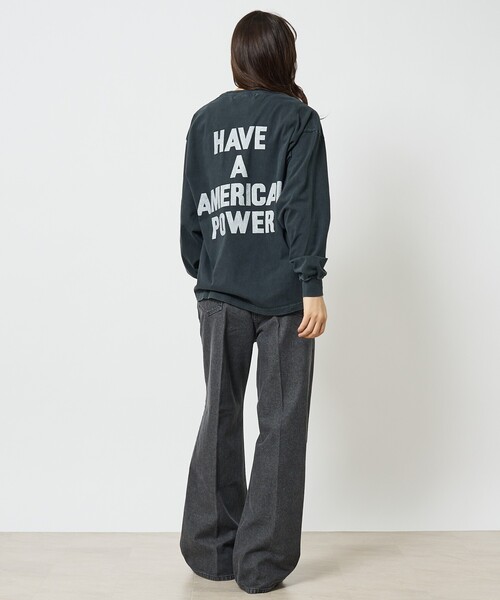 「REMI RELIEF」 長袖Tシャツ M オフホワイト メンズ_画像3
